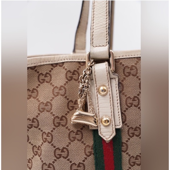 Authentic Gucci Sherry line Small tote with horsebit Interior with GUCCI - Picture 4 of 16